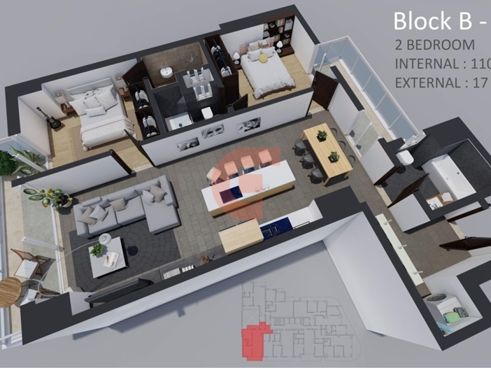 Vistapoint_B-2F - ISOMETRIC